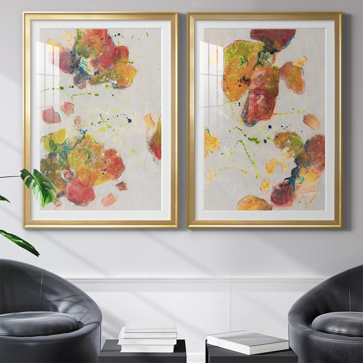 Wexford Home Attracting Love I Premium Framed Print, 18.5" x 24.5" - Ready to Hang, Gold (Set of 2)