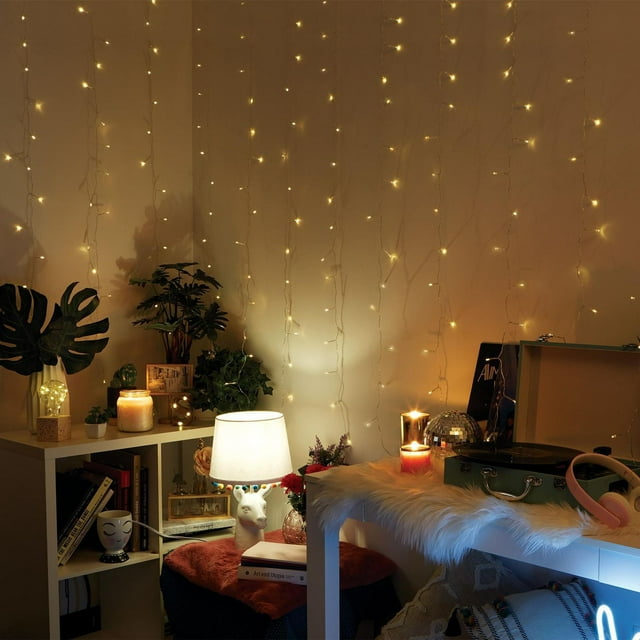 Merkury Innovations XL Curtain Lights Cascading LED Lighting