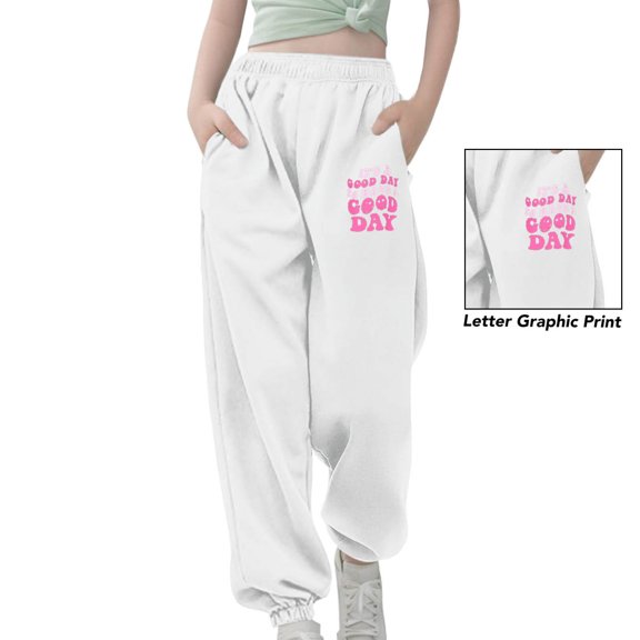 Kids Sweatpant for Girls Girlss Active Pants Girlss Joggers 6-7 Years