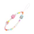 thumbnail image 1 of Pulsera de cuentas llavero correa de cadena para teléfono multiusos bolso de mujer accesorio para teléfono Cadena de cubos de conejito, 1 of 9