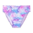 thumbnail image 6 of Hienoo Toddler Girls Tie Dye Monokini Swimsuit Swim Dress with Flutter Sleeve Bathing Suit, 6 of 8