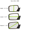 thumbnail image 4 of 04-09 Toy Prius Left Driver Mirror Glass Replacement Lens w/Adhesive USA, 4 of 7