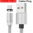 thumbnail image 1 of Cable USB magnético LED USLION, carga rápida, USB tipo C, Cable de teléfono, cargador magnético, carga de datos, Micro USB para iPhone 14 para Xiaomi Tan Jianjun unisex, 1 of 2