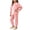 Pink, variant on Cethrio Girls Thermal Sets, 2 Piece Casual Long Sleeve Fleece-lined Kids Pajama Sets Pink Size 10