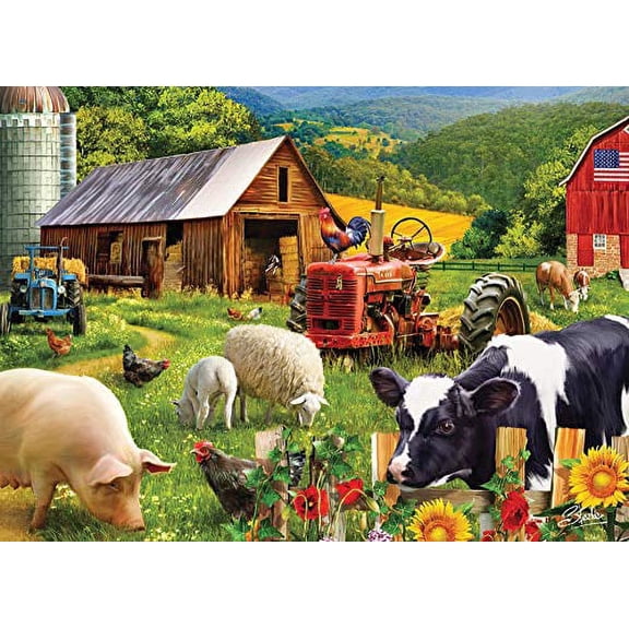 Vermont Christmas Company Farm Friends Jigsaw Puzzle 1000 Piece Puzzles