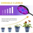 thumbnail image 3 of DONGPAI LED Grow Lights for Indoor Plants, 15W 30W 45W 60W Waterproof Full Spectrum Plant Growing Light for Indoor Plants with Timer, Adjustable Gooseneck for Seedlings Succulents, 3 of 10