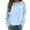 Light Blue, variant on Gsakboxl Sweaters for 2026 Women Halloween Sweatshi Comfortable Long Sleeve Hoodless Pullover 2D Holiday Print Casual Loose Fit Athletic Daily Sportswear Tops Fall