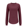 thumbnail image 3 of Ladies Tops and Blouses Women's Long Sleeve Tops Crewneck Basic Lightweight Fall Shirt with Thumb Holes Long Sleeve T shirt Women, 3 of 6