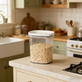 thumbnail image 6 of Airtight Food Storage Containers Clear Plastic Jars for Pantry Organization, Stackable Kitchen Canisters for Snacks, Coffee, Grains and Dry Goods, 6 of 6