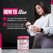 Old School Labs 5000mg Creatine Monohydrate Powder with Collagen Supplements for Women, 8.57 oz