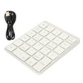 thumbnail image 2 of BT Number Pad, USB Rechargeable Wired Numeric Keypad External Numpad Keyboard with 28 Keys, Financial Accounting Number Keyboard, 2 of 7