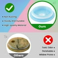 thumbnail image 4 of Durable  Plastic Candy Color Iced Coffee Cup Bowl Cover Glass Cup Lids Cup Cover 16 Oz PINK, 4 of 8