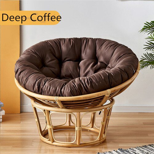Cojín grueso de columpio para silla de huevo, cesta colgante, almohadilla de asiento para casa, jardín, interior, balcón, mecedora, cojín (sin hamaca) Fivean unisex
