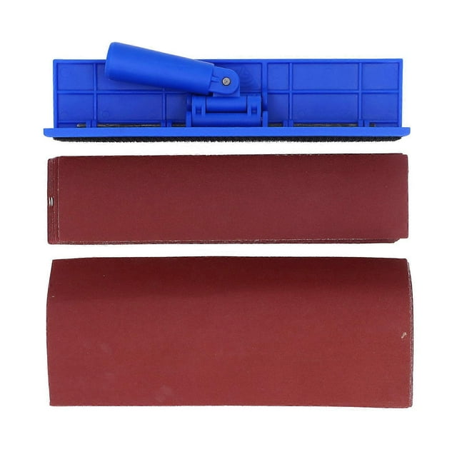 Ensemble de supports de papier de verre pour cloisons sèches, outil de finition de mastic auto-adhésif pour lisser les murs et les plafonds