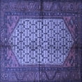 thumbnail image 1 of Ahgly Company Indoor Square Persian Blue Traditional Area Rugs, 6' Square, 1 of 4
