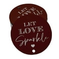 thumbnail image 1 of Inkdotpot Pack Of 100 Let Love Sparkle Wedding Favor Paper Tags Craft Real Silver Foil Hang Tags, 1 of 1