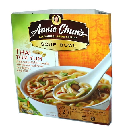 Annie Chun's, Soup Bowl, Thai Tom Yum, Medium, 6.0 oz (pack of