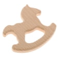 thumbnail image 3 of 2 Mordedores De Madera Natural Para Bebé, Juguete Para Dentición, Caballo De Madera Para Regalo Yinane Colgante mordedor de madera, 3 of 8