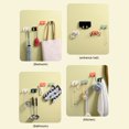 thumbnail image 4 of Advancent Colgador montado en la pared autoadhesivo para oficina, Hotel, baño, puerta, cinturón trasero, bufanda, punzón, organizador Cocina y Comedor Naranja, 4 of 6