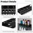 thumbnail image 4 of Spray Bottle Holder Wall Mount, Auto Cleaning Detailing Tools Hanger, Garage Bottle Organizer with 4 Spray Can Slots, 12 Holes, and 7 Hooks, Wide Application for Car Washing, Home Cleaning, 4 of 6