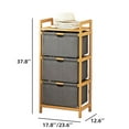 thumbnail image 2 of ShadeMart Fabric Drawer Storage Cabinet, Storage Cabinet for Toys, Clothes and Snacks in Living Room and Bedroom, Pull-Out Cabinet (3 Layers), 2 of 7