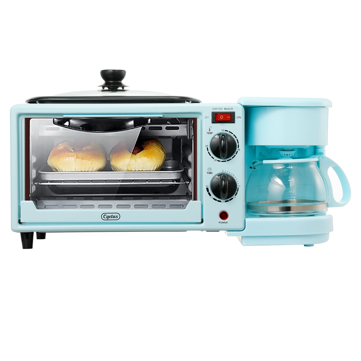 toaster oven coffee pot combo