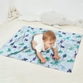 thumbnail image 2 of LightBlue Dinosaurs Stars Moons Pattern Blanket,Comfortable Soft Flannel Throw Blanket,All Season,Warm Lightweight Blankets for Sofa Bed Couch Living Room Chair,30"x40", 2 of 4