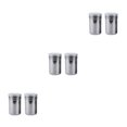 thumbnail image 3 of Botellas Condimentos Matsuzay 2 Plateadas Acero Inoxidable Cubierta Malla Fina, 3 of 6