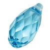 Crystal, #6010 Briolette Pendants 11x5.5mm, 2 Pieces, Aquamarine