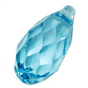 Crystal, #6010 Briolette Pendants 11x5.5mm, 2 Pieces, Aquamarine