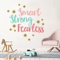 thumbnail image 4 of Smart Strong Fearless Bedroom Words Art Sticker Living Room Beautiful Wallpaper, 4 of 9