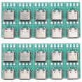 thumbnail image 1 of 20 piezas de placa de conector USB C DIY 3.1 USB tipo C hembra adaptador de receptáculo, 1 of 5