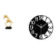 thumbnail image 1 of Figura de delfín,Colección de adornos de escritorio con figuras de delfines,Reloj de pared grande,Reloj de pared acrílico silencioso moderno,Reloj de pared grande para, 1 of 8