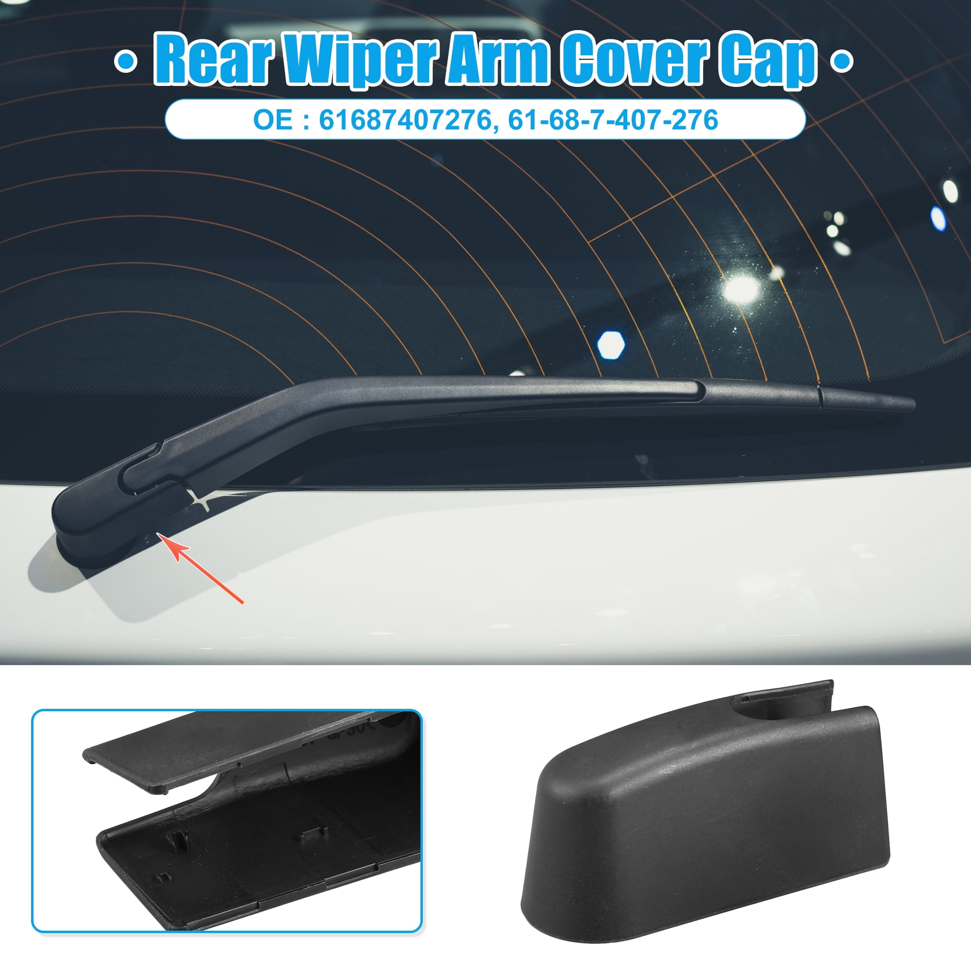 Unique Bargains Rear Windshield Wiper Arm Nut Cover Cap Fit for BMW X3 2018-2024