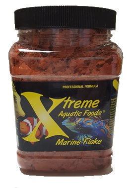Xtreme Aquatic Marine Krill/Shrimp Crave Flake Fish Food, 3 oz