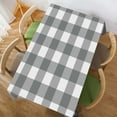 thumbnail image 4 of Yehwow Checkered Grey and White Rectangle Tablecloth 52x70 Inch Table Cover for Kitchen Dining Party Picnic Decor, 4 of 4