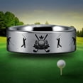 thumbnail image 2 of Silver Tungsten Golfer's Ring, 2 of 4