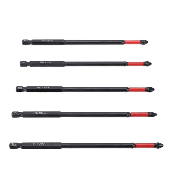 YAHHU 10PCS Magnetic Impact-Resistant Screwdriver Bit Set, TS2 Non-Slip Bits for Drills & Impact Drivers