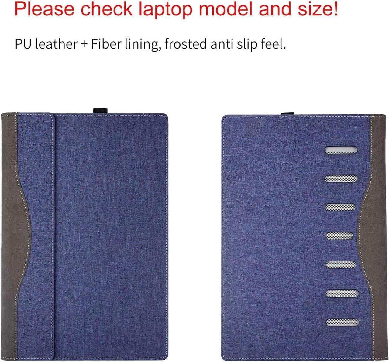 Laptop Case for 15 inch Microsoft Surface Laptop 7 Windows PC with ARM CPU and AI-Powered Copilot+, PU Leather Folio Stand Laptop Protective Cover