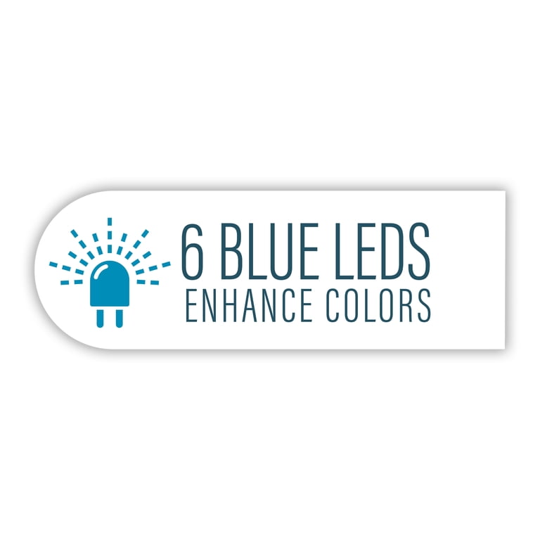 GloFish Blue LED Bubbler, Aquarium Lights With Air Stone For Fish