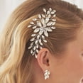 thumbnail image 3 of MasteelfCA Bride Hair Comb Bridal Hair Piece Rhinestone Wedding Headpiece Hair Accessory, 3 of 8