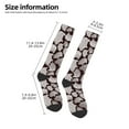 thumbnail image 2 of Daiia Sports Socks Hand Drawn Pig Printed Novelty Crew Socks for Men Women Knee High Socks Cotton Socks Soft & Breathable Support Unisex Socks, 2 of 9