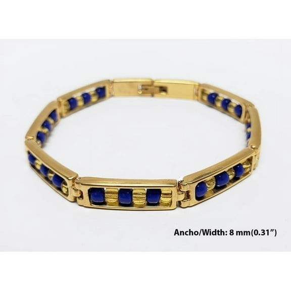 "Bangle of Ochosi" in Stainless Steel with Real 14 K Gold plating - TOOL26