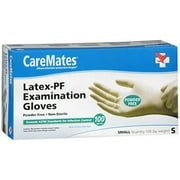 Caremates Disposable Medical Exam Gloves Latex Powder Free Small - 100 ct