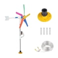 thumbnail image 1 of Fengbin DIY Small Wind Turbines Generator Kit Backyard Decoration Landscape Weatherproof Colorful Light, 1 of 10