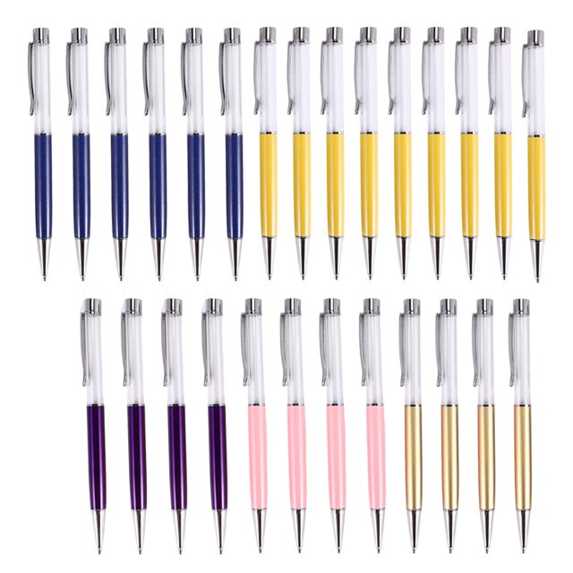 27 PAQUETES BolíGrafos Coloridos Flotantes de Tubo VacíO DIY BolíGrafos, Construyendo Su Regalo Favorito de BolíGrafos de LíQuida