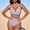 Purple, variant on Kctiaxy Womens One Piece Swimsuits Solid Color Halterneck Lace Bathing Suits Padded Backless Cut Out Off-Shoulder Bikini Swimsuit