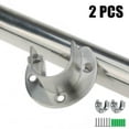 thumbnail image 5 of 2 Pack Flange Rod Holder, Closet Rod Bracket End Supports Sockets for Wardrobe, 5 of 5
