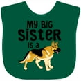 thumbnail image 3 of Inktastic My Big Sister is a German Shepherd Boys or Girls Baby Bib, 3 of 4