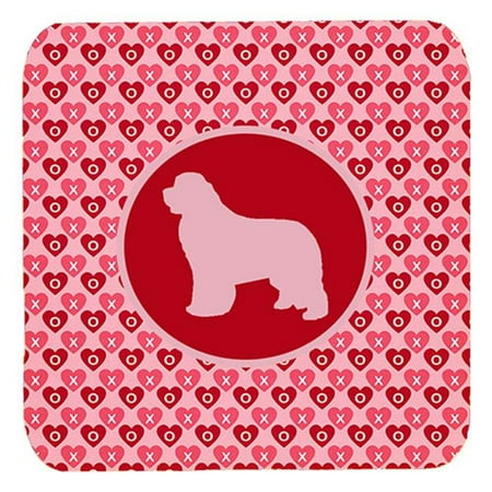 

Newfoundland Valentine Hearts Foam Coasters Set - 4